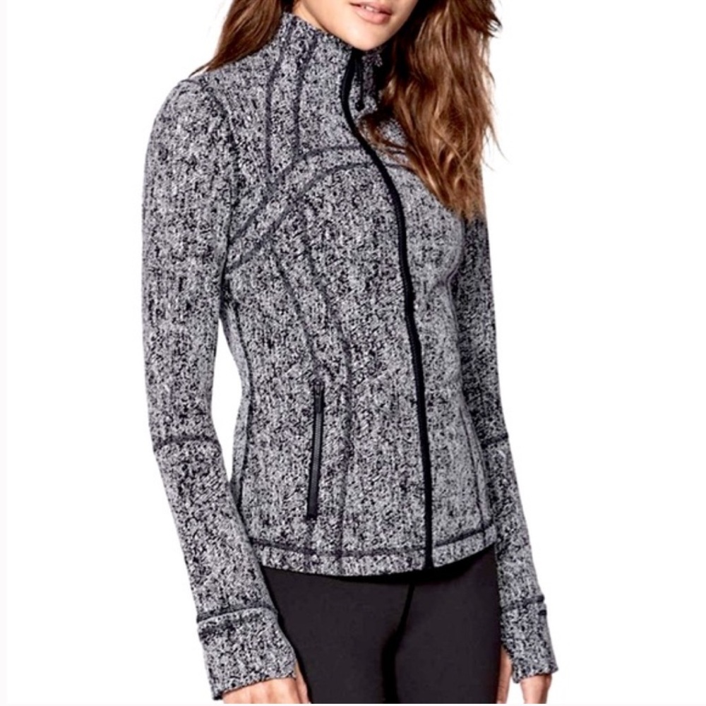 Rare Lululemon Define Jacket Black and White Starlight - Size 6 - Picture 9 of 16